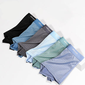 Men's Ice Silk Mesh and Modal Trunks (6-Pack)