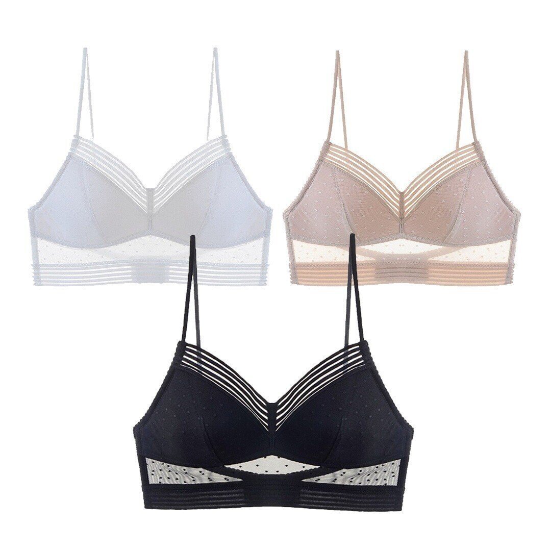 Low Back Wireless Lifting Lace Bra For 32A to 42C