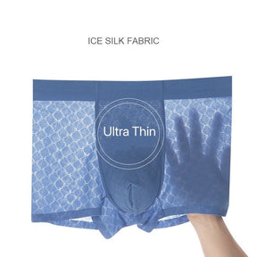 Ultra Thin See-Through Ice Silk Underpants for Men (4-Pack)