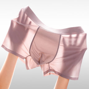 Jewyee Mens Ice Silk Underwear, Ultra Thin Ice Silk Seamless Underpants for  Men