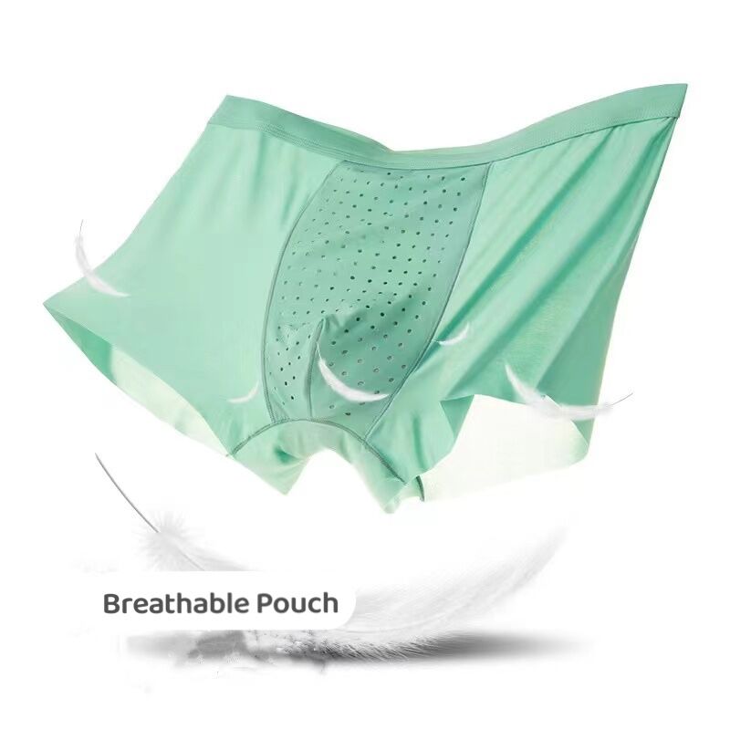 Breathable Mesh Pouch - Men's Ice Silk Trunks (6-Pack)