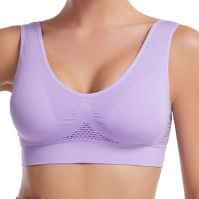 Mesh Breathable Sport Bra For 32A to 52DD
