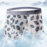 Printed Ice Silk Seamless Underpants for Men (5-Pack)