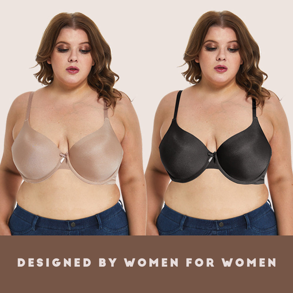 Deep Cup Bra E F G D Push Up Bras for Women Plus Size Hide Incorporated  Full Coverage Lingerie