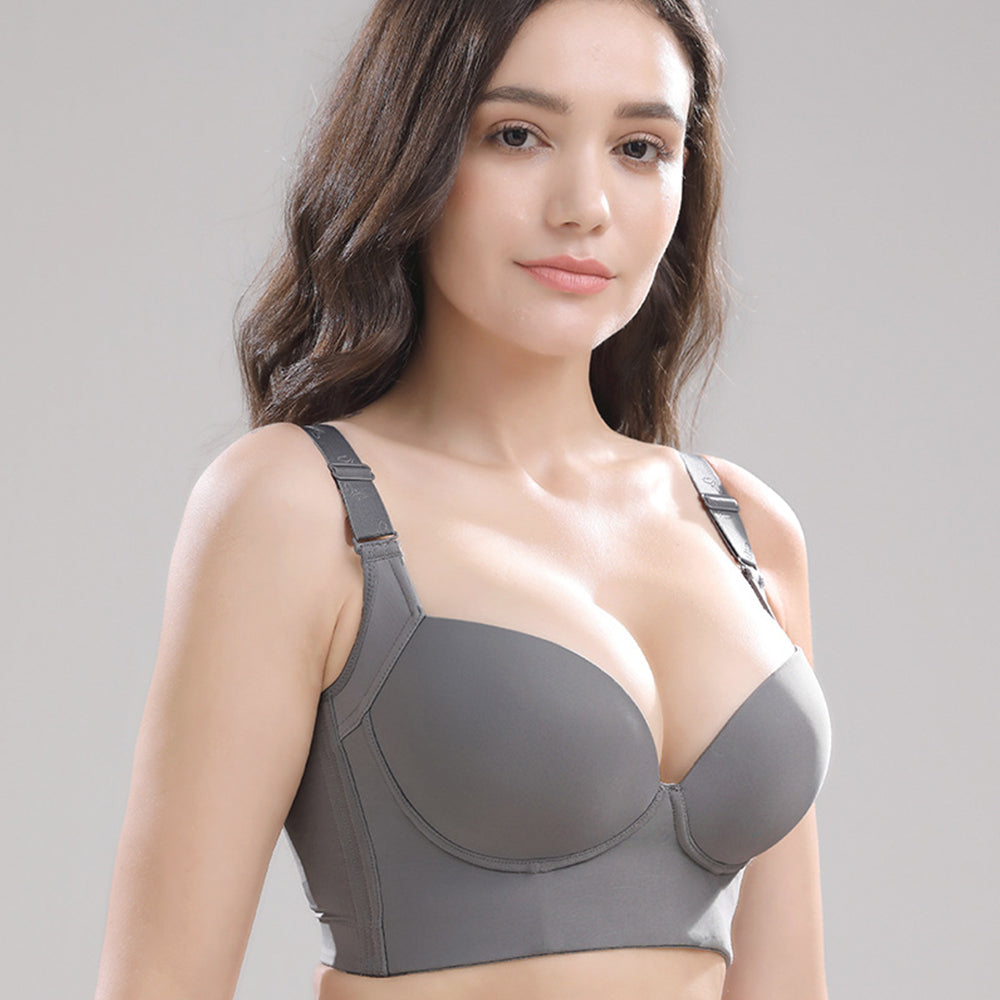 Seamless Push Up Bras for Women Women's Seamless Wire Bra: Sexy Back Design  for Side Fat Correction and Comfort : : Clothing, Shoes 
