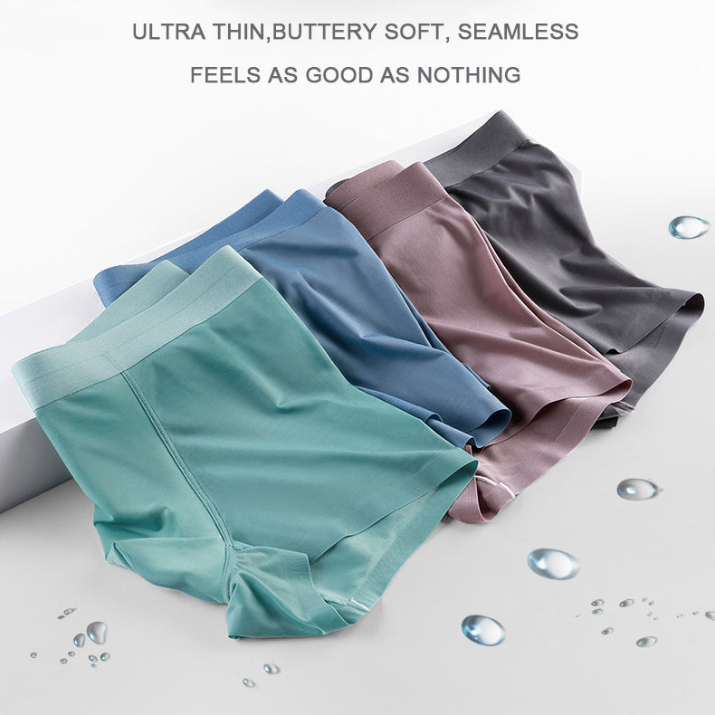 Ultra Thin Ice Silk Seamless Underpants for Men (6-Pack)