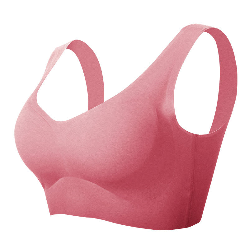 TQWQT Women Push Up Bra Plus Size No Underwire Soft Padding Lift Up T-Shirt  Bra Pink 34D 