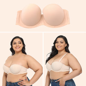 Plus Size Strapless Bra For 32B to 46G