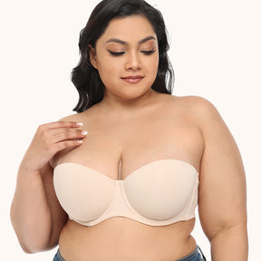 Plus Size Strapless Bra For 32B to 46G