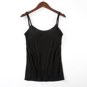 Utoyup® Tank With Built-In Bra With Adjustable Straps