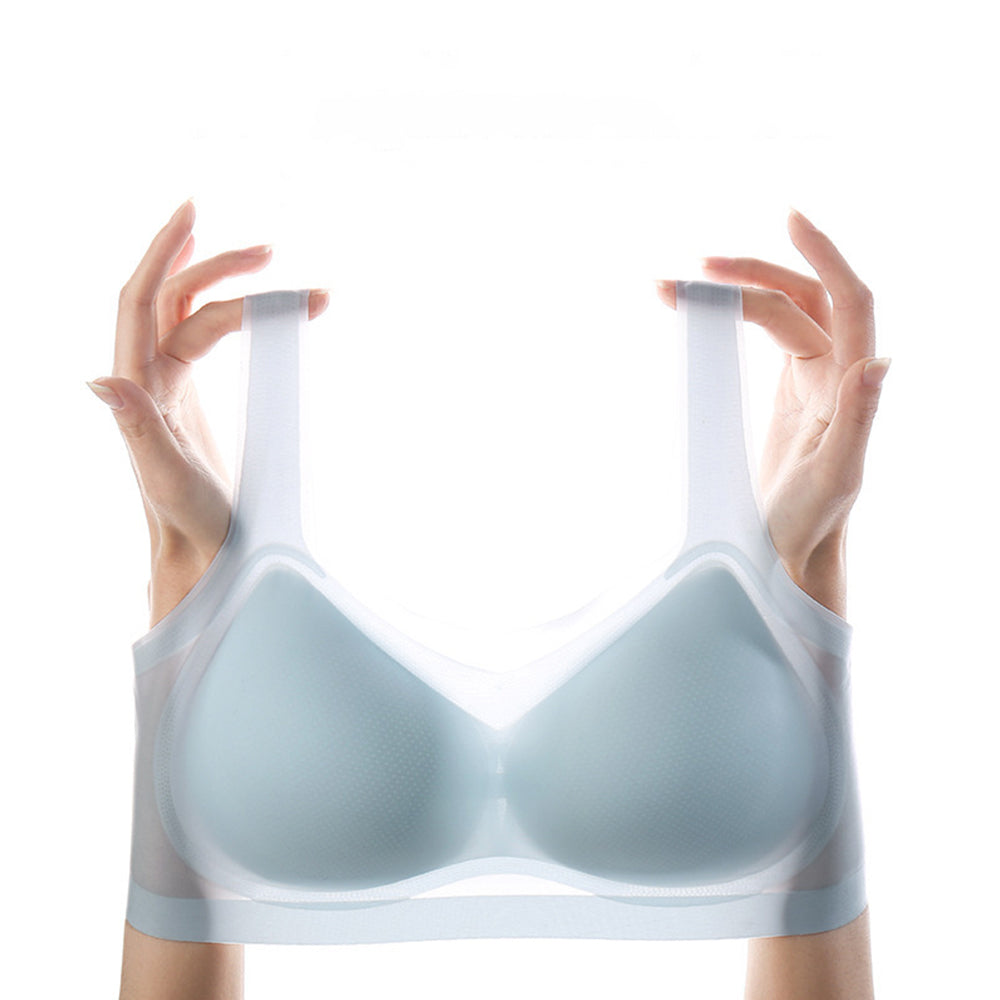 Ice Silk Ion and Shaping & Powerful Lifting Bra, Seamless Ultra Thin Ice  Silk Bra for Women
