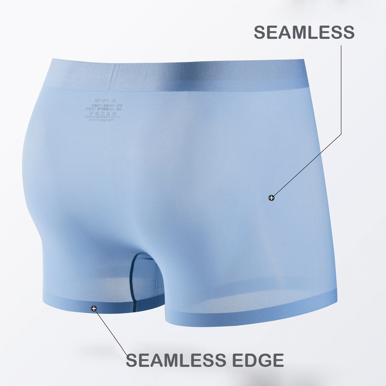 Summer ultra-thin ice silk transparent underwear men's traceless