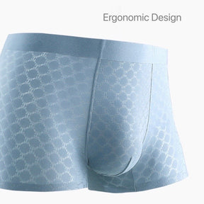 Men's Patterned Ultra Thin Ice Silk Underpants (6-Pack)