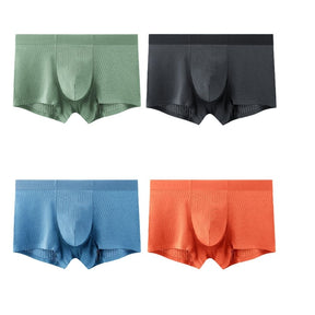 Men's Striped Seamless Super Soft Modal Underpants (4-Pack)