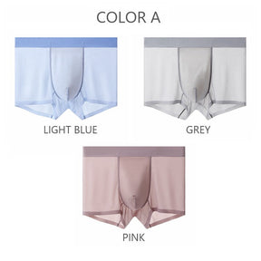 Ultra Thin Seamless Ice Silk Mesh Underpants for Men (3 or 6-Pack)